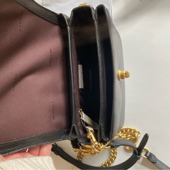 NWT Coach Cassie Crossbody 19 in Black - Picture 6 of 12